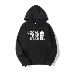 Local Trapstar Logo Black Hoodie
