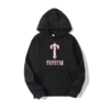 Trapstar Floral Logo Black Hoodie