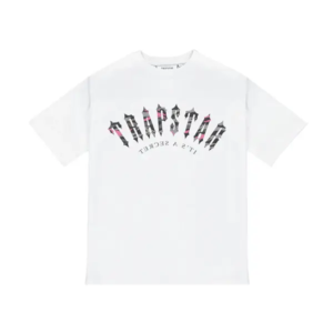 Trapstar Logo Irongate Camo Biały Koszulka