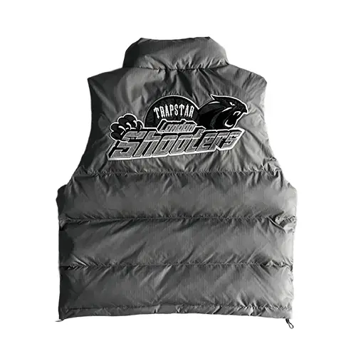 Trapstar-Shooting-Pistol-Vest-in-Black.webp Trapstar Shooter Logo Czarny Kamizelki